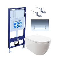 Инсталляция с подвесным унитазом Aquatek Поларис SET AQUATEK ПОЛАРИС-016 4в1