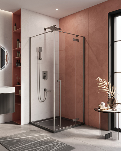 Душевой уголок Cezares LINER LINER-A-1-90-C-GM-R