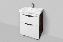 База под раковину, AM.PM M80FSX0652VF Like, напольная, 65 см, 2 ящика, венге, текстурированная