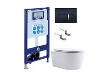 Комплект: Унитаз, Инсталляция, Кнопка смыва Aquatek ЕВРОПА SET AQUATEK ЕВРОПА New-045 4в1