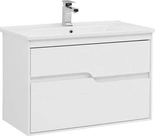 Тумба под раковину Aquanet 00196965 Модена подвесная, 83х44 см, белая снят с производства