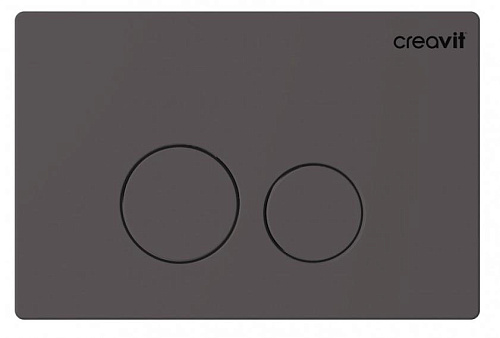 Панель смыва Creavit GP9002.04 Terra для унитаза, накладная, антрацит матовый