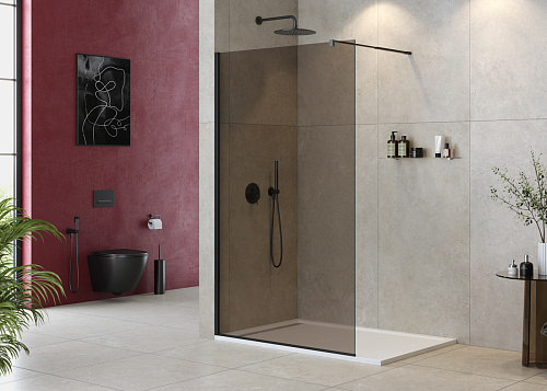 Душевая перегородка CEZARES LIBERTA-L-1-120-BR-NERO Душевая перегородка CEZARES LIBERTA-L-1-120-BR-NERO