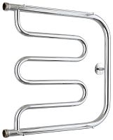 Полотенцесушитель водяной Сунержа 00016-5050 Тандем Стилье 2П 500х500 мм, резьба-сгон 1", без покрытия