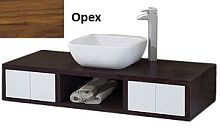 Тумба под раковину Акватон Интегро 120 1A143401INH300 орех шпон, 120х23х50