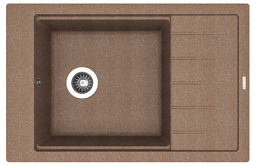 Мойка для кухни Florentina 20.275.D0780.105 Липси 78х51 см, с крылом, коричневая снят с производства