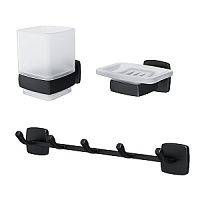 Набор аксессуаров AM.PM AK90B1903B Gem, для зоны красоты и туалета, черный