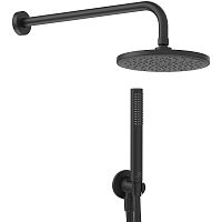 Готовый набор 5 в 1 Ideal Standard BD389XG Idealrain  из верхнего душа, лейки, держателей и шланга, Silk Black (черный матовый) Готовый набор 5 в 1 Ideal Standard BD389XG Idealrain  из верхнего душа, лейки, держателей и шланга, Silk Black (черный матовый)