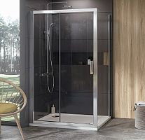 Душевая стенка Ravak 9UV40U00Z1 10PS-80 неподвижная 10°, сатин + транспарент