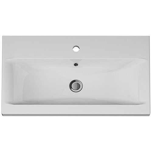 Раковина AM.PM M90WCC0752WG Gem, мебельная 76х41 см, белый глянец Раковина AM.PM M90WCC0752WG Gem, мебельная 76х41 см, белый глянец