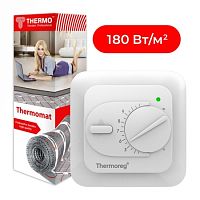 Комплект теплого пола Thermo Industri AB Thermo Комплект нагревательный мат Thermomat TVK-180 3 м² + терморегулятор Thermoreg TI-200