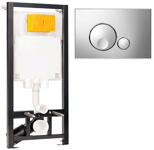 Инсталляция для унитаза, с клавишей OLI Eco 886914GBOO