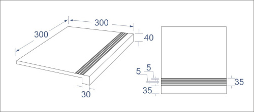 Ступень RONDINE Himalaya GTJ_HimalayaCoral30_4 купить недорого в интернет-магазине Керамос