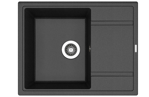 Мойка для кухни Florentina 20.125.C0650.302 Липси 65х51 см, с крылом, антрацит снят с производства