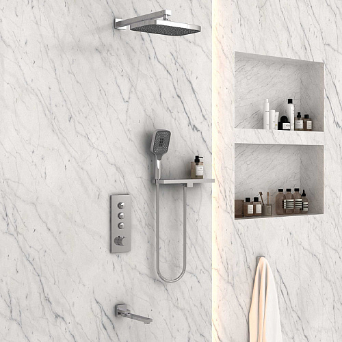 Душевой комплект Vincea VSFW-431T1RCH термостатический, 3 режима, хром