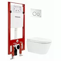 Комплект инсталляция с клавишей, унитаз TECE  S955799