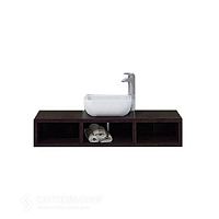 Тумба под раковину Акватон Интегро 120 1A143301INH10 венге шпон, 120х23х50