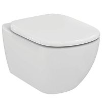 Унитаз Ideal Standard T007901+T352701 Tesi подвесной 33.5х53 см с сиденьем, белый Унитаз Ideal Standard T007901+T352701 Tesi подвесной 33.5х53 см с сиденьем, белый