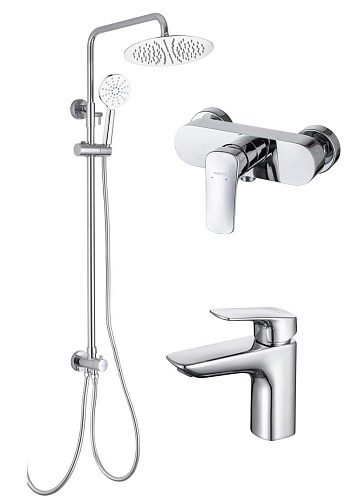 Комплект Aquatek AQ1036CR Вега для ванной Set 3 в 1 (AQ1010CR + AQ1060CR + AQ2046CR), хром Комплект Aquatek AQ1036CR Вега для ванной Set 3 в 1 (AQ1010CR + AQ1060CR + AQ2046CR), хром