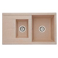 Мойка для кухни Акватон 1A716232DE220 Делия 87х51, песочный Мойка для кухни Акватон 1A716232DE220 Делия 87х51, песочный