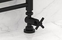 Вентиль Сунержа 31-1409-1234 прямой, (крест) G 1/2" НР х G 3/4" НГ, матовый черный