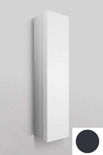 Шкаф-колонна AM.PM M70ACHR0356GM  SPIRIT 2.0, подвесной, правый, 35 см, фасад с полочками, push-to-open, снят с производства