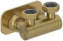 Модуль Сунержа 051-1538-3434, 2х3/4" угловой EU50, состаренная латунь