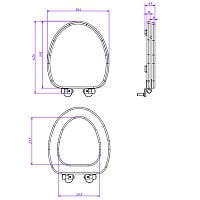Сиденье для унитаза Caprigo Armonia KFe-AC-015.000.00.20