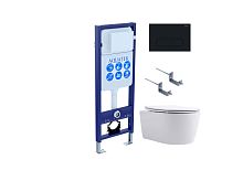 Комплект: Унитаз, Инсталляция, Кнопка смыва Aquatek ЕВРОПА Set AQUATEK ЕВРОПА New-017 4в1