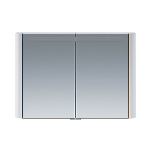 Зеркальный шкаф AM.PM M30MCX1001WG Sensation, 100х70 см, с подсветкой, белый глянец