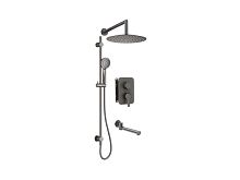 Набор Deante BXYWDQAM Arnika для душа скрытого монтажа с BOXом, Titanium (титан)