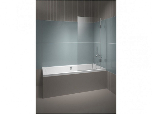 Шторка Riho G001146121 Scandic для ванны VZ NXT X109 90x150 см R, черный