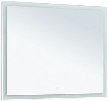 Зеркало Aquanet 00274134 Гласс без подсветки, 100х80 см, белое