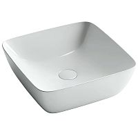 Умывальник Ceramica Nova CN2002 Form, чаша накладная 42х42 см, белый Умывальник Ceramica Nova CN2002 Form, чаша накладная 42х42 см, белый