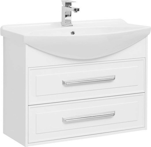 Тумба с раковиной Aquanet 00212637 Остин, 87х48 см, белая снят с производства