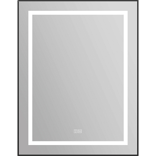 Зеркало Belbagno SPC-KRAFT-685-885-TCH-WARM-NERO Kraft, с подсветкой, 69х89 см, черное купить недорого в интернет-магазине Керамос