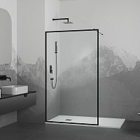 Душевая перегородка RGW 35101210-84 Walk In WA-012B, профиль черный Душевая перегородка RGW 35101210-84 Walk In WA-012B, профиль черный