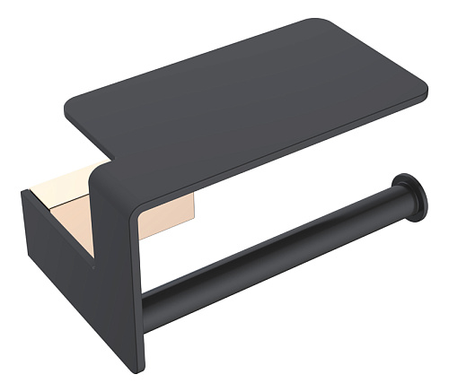Держатель Boheme 10941-G-B Q для туалетной бумаги с полкой, золото/черный - купить в Санкт-Петербурге, цена на Держатель Boheme 10941-G-B Q для туалетной бумаги с полкой, золото/черный в интернет-магазине Керамос Держатель Boheme 10941-G-B Q для туалетной бумаги с полкой, золото/черный купить недорого в интернет-магазине Керамос