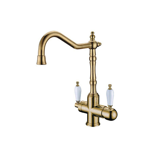 Смеситель для кухни с краном Boheme MEDICI Ripresa 111-PR Смеситель для кухни с краном Boheme MEDICI Ripresa 111-PR