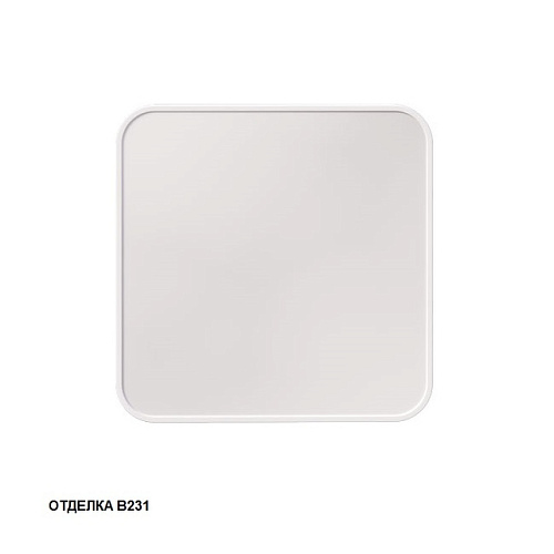 Зеркало Caprigo М-288-В231 Контур квадратное 80х80 см, белый купить недорого в интернет-магазине Керамос