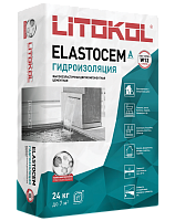 Строительные смеси LITOKOL 07. Эластичная гидроизоляция ELASTOCEM_A(24кг)