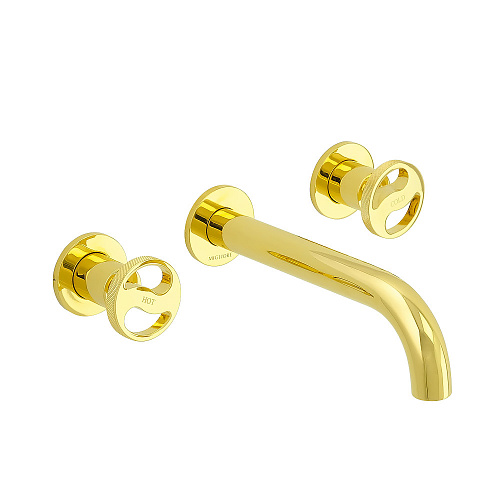 Смеситель Migliore 28205 Reversa скрытого монтажа для раковины, золото