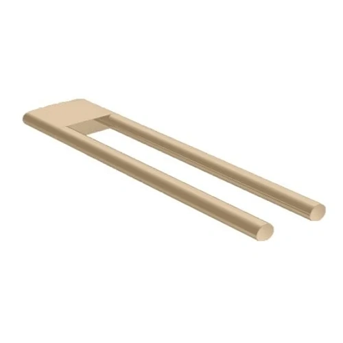 Полотенцедержатель Keuco 11518030000 Edition 400 двойной, неповоротный, бронза шлифованная купить недорого в интернет-магазине Керамос