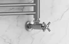 Вентиль Сунержа 071-1408-1212 угловой, (крест) G 1/2" НР х G 1/2" НР, сатин