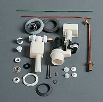 Сливной механизм Simas Arcade D23cr для среднего бачка, с ручкой и трубой