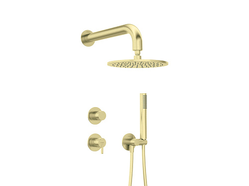 Набор Deante NQS_R9YK Silia для душа скрытого монтажа, брашированное золото Набор Deante NQS_R9YK Silia для душа скрытого монтажа, брашированное золото