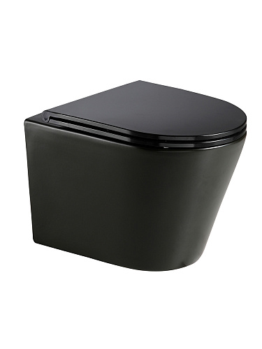 Унитаз подвесной с сиденьем AQUAme AQM2001MB Унитаз подвесной с сиденьем AQUAme AQM2001MB