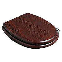 Сиденье для унитаза с ручкой Simas LA008noce/cr Lante, дерево, цвет noce/хром, микролифт