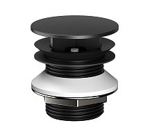 Донный клапан Keuco 59904130000 для раковины, хром черный шлифованный