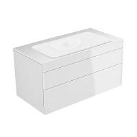 Тумба Keuco 31582210000 Edition 400 под умывальник 105х53.5 см, белый глянцевый/белый глянцевый